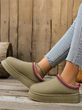 Drag Women 2025 Winter New Large Thick Bottom Without Heel With Warm Hair Leisure Women Half