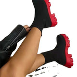 Large-Size Women's Shoes Flying Sports Short Boots 2025 Autumn And Winter Women's Boots Large Size Pedal