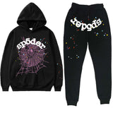 Men's And Women's Sp5der Spider Web Set 555555 Sportswear Sweater Jogging
