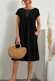 Fashionable Summer Elegant Cotton Linen A-