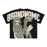 Y2K Harajuku Style T-Shirt Men's Hip-Hop Graphic Printing Cotton Punk