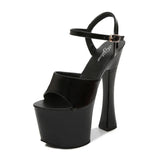 Zingj Hate Day High Nightclub Super High-Heeled Shoes Sandals Women's Work Shoes Runway Show Pole Dance Shoes Waterproof
