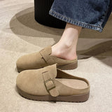 Thick-Bottomed Bag Head Half Slippers Women's New Autumn 2025 New Fashion Soft Bottom Comfortable Anti-Slip Ken