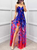 Women's New Party Mesh Yarn Tset Dress INS Casual Fashion Print