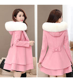 The 2025 Lady Hit The Color Collar Hair This Coat Nini Coat Ebay Korean Version Of The Repair