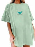 Arts And Chinese Youth Cotton T Short Sleeve Korean Loose Harajuku INS Round-Neck Short Sleeve Shirt Pure Cotton