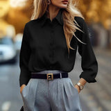 Years Of Shein Leisure Spring And Autumn Long-Sleeved Western Wind Women's Shirt