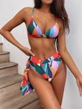 Zingj Outer Single Swimsuit Bikini 2023 Women's Print Split Swimsuit