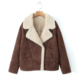 Women's Fashion For Autumn And Winter 2025 Loose Warm Retro Lamb Wool Coat