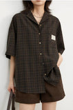 Academia V-Neck Plaid