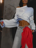 Street Wind Outside The Stitched Striped Edgy Women Loose Comfortable Lazy Trend Set Long-Sleeved