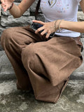 Made Old Loose Split Jeans Women 2025 Ancient Early Street To Shoot Thin Straight Trousers New