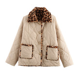 Women's ZA Autumn And Winter New Street Fashion Collar Wears Cotton Jacket On Both