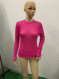 Zingj / Summer 2023 New Hot Selling Long-Sleeved Round Collar Thin Breathable Knit-Outfit
