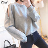Women Sweatshirts Hollow Out Zip-up Solid Kpop Stylish Loose Harajuku Ulzzang Streetwear Fashion Female Leisure