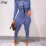 Tracksuit For Women Faith Letter Ribbed Knit Two Piece Set Casual 2 Pcs Outfits Long Sleeve Tshirts Pants Suit Matching