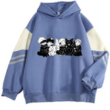 Color Edight Anime Characters Print Hooded Hooded Hoodie Casual Loose Hot