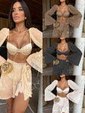 Bikini Three-Piece Long-Sleeved 2025 New Cassin Sexy Split Swimsuit Female