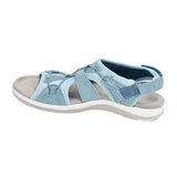 Sandals Summer Beach Shoes Women's Round Head Breathable Casual Sandals Large Flat Beach