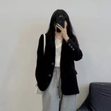 Zingj Spring And Autumn New Small Suit Jacket Female Hot Style Temperament Leisure Slim Show Thin Students Small Suit