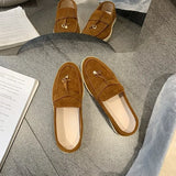 New Small Fashion Leisure Flat Base Lazy One Foot Comfortable Soft Soft-Sided White Shoes