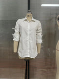 Women's New Street Fashion Collar Shirt Solid Professional Style Dress
