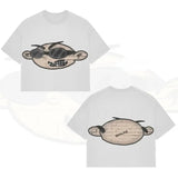 T-Shirt Hip-Hop Fun Cartoon Pattern Printing Oversized T-Shirt Original Gothic Cotton Short