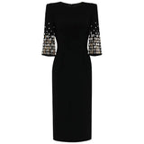 Autumn And Winter New Star Fashion Heavy Industry Nails Diamond Five-Point Sleeve Long