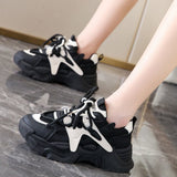 Ancient Dad Shoes Women In The Autumn Of 2025 New Mesh Breathable Increase Women's Shoes Port Wind Low Help Sports Leisure