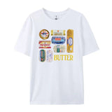 Retro Butter Graphic T-Shirt-Outfit