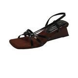 Fairy Wind Woven Temperament In The Summer Of 2025, Show-To-Toed And Sandals Women's One-Legged