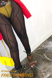 Mesh See Through women pants vetement femme High Waist Patchwork Sheer Leggings Body-shaping Baddie Style Skinny