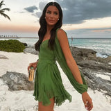 Women's Explosive Shoulder Sleeve V-Neck Sexy
