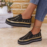 43 Water Drill Shallow-Soled Lefu Shoes Spring And Autumn New Breathable Flat Base Leisure Pedal Lazy Shoes