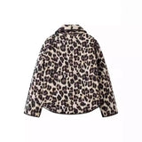 Women's Clothing 2025 New Winter Retro Leopard Print Cotton Jacket Women's Cotton