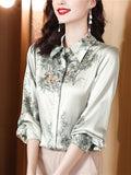 Fashion Shirts for Women OL Elegant Women Blouses Spring New Women's Luxury Blouses Female Clothing Basic Floral Women