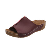 Wear Women's Shoes Comfortable Slope And Slippers Simple Size 2025 New Cool Drag