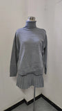 Women's Clothing 2025 Autumn/Winter New High-Necked Long-Sleeved Fashion Casual Rolled Short Dress