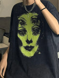 Screen Print Oversized Tee- Outfit