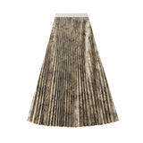 Style Print 100 Rial Skirt Women 2025 Spring New Slimy Skirt Hanging High Waist A Long Skirt