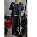 Fake Two-Piece Printed Long