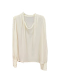 Not To Return] Xiu Xixi 13 Lines Of Spring Commuting Shirt Women Long Sleeve Top
