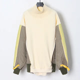 Autumn New Fashion Loose Long-Sleeved Coloring Clothes With Velvet Thick Casual Dress Women's