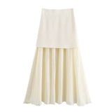 Women's New Button Knitted Vest Skirt 4192015