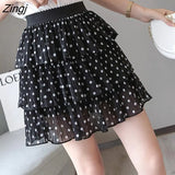 Women A-line Above Knee Chiffon Leisure All-match Simple Student Summer Breathable Korean Style Popular Harajuku