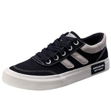 The Autumn Of 2025, The New Men's Shoes Korean Version Of The Trend Of Casual Men's Canvas Shoes Comfortable Breathable Flat Bottom Low Help