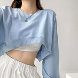 Zingj Hoodie Women Fall 2024 Korean Solid Color New Loose Round Collar Women Long Sleeve Jacket Women's