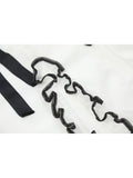 Korean Style Harajuku Women's White Dress Autumn Elegant Retro Long Sleeve Dress Square Collar Sundress Goth