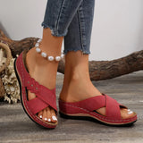 Slopes And Slippers Women's New Summer Sandals Flat-Bottomed Slippers Anti-Slip Rocking Line Light Cool