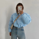 Zipper short padded jacketOutfit